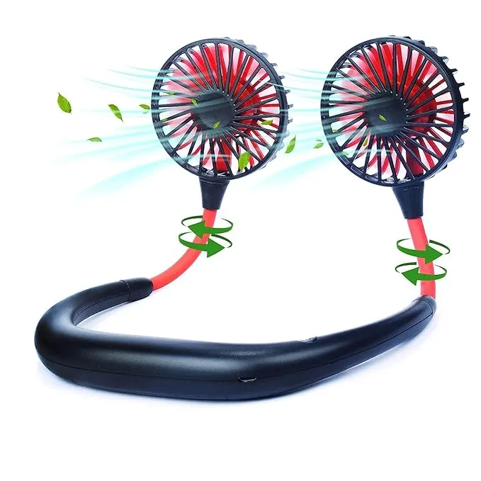 Mini USB Rechargeable Desk Fan Headphone